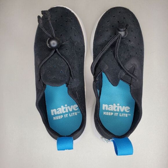 NWOT Native  Kids Navy Apollo Moc Sneakers Size 9.5 - Picture 7 of 9